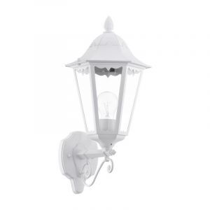 White classic outdoor light aluminium, Leanna, IP44