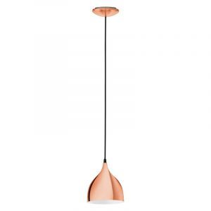 Copper design pendant light metal, Piglio