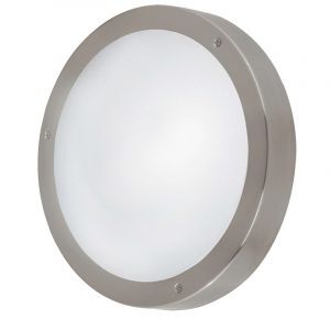 Silver outdoor light glass, Bob, IP44