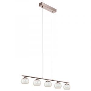 Nickel modern pendant light glass, Riviera, 3W, 3000K LED