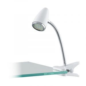 Chrome clip on light plastic, Silvie, with switch
