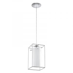 Chrome industrial pendant light glass, Aprica