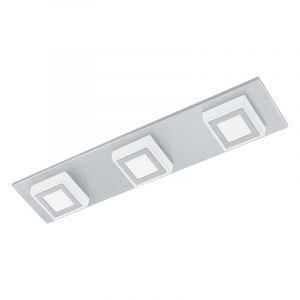 Silver modern flush ceiling light plastic, Elsien, 3W, 3000K LED