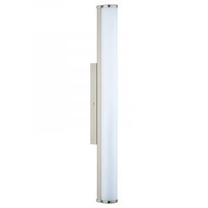 Nickel mirror lighting glass, Jersey, 16W, 4000K LED, IP44