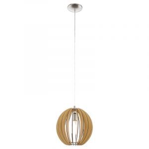 Rustic pendant light wood, Bergama