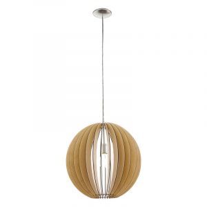 Rustic pendant light wood, Bergama