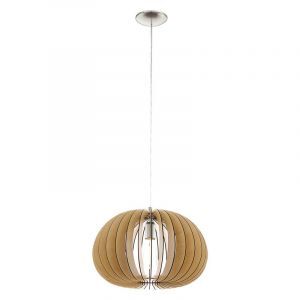 Rustic pendant light wood, Bergama