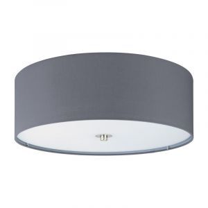 Grey modern ceiling light fabric, Abano