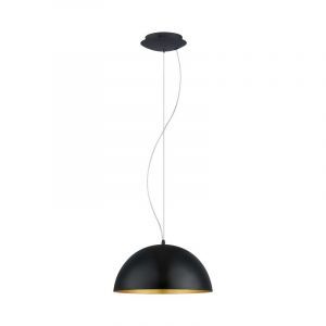 Golden modern dome pendant light metal, Geneva