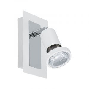 Chrome ceiling spotlight steel, Tisha, with switch
