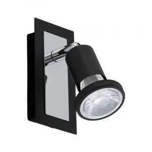 Chrome ceiling spotlight steel, Tisha, with switch