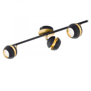 Golden modern ceiling spotlight steel, Josse