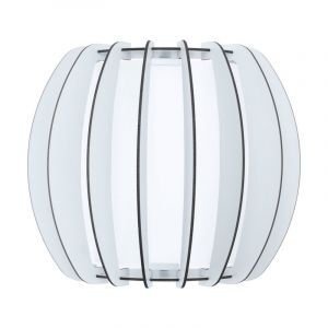 White rustic wall light wood, Kiran