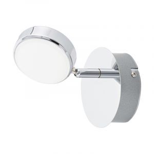 Chrome modern ceiling spotlight steel, Tjark, 5W, 3000K LED