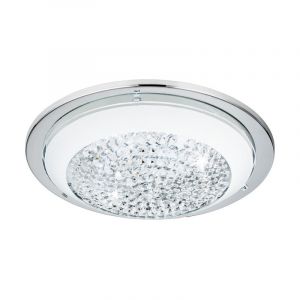 Chrome modern ceiling light glass, Geeske, 11W, 3000K LED