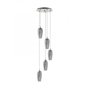 Nickel design pendant light glass, Olcay