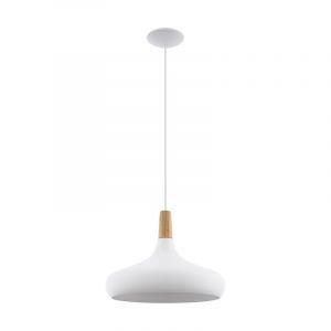 White pendant light steel, Tjebbe