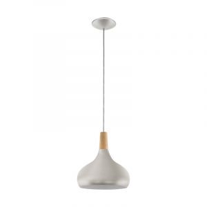 Silver pendant light steel, Tjebbe