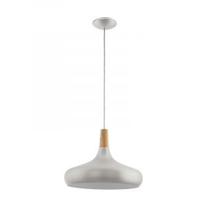 Silver pendant light steel, Tjebbe