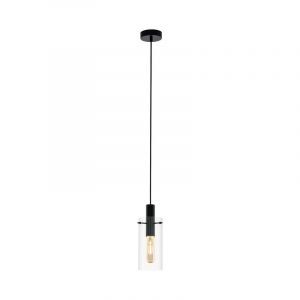 Black modern pendant light glass, Jovanni
