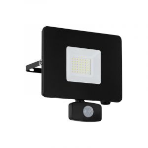 Black outdoor wall light with motion sensor aluminium, Joey, IP44