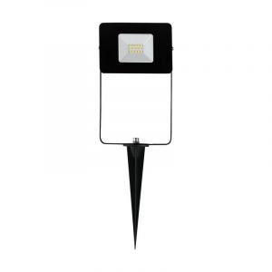 Black modern garden spike light aluminium, Joey, IP65, with switch