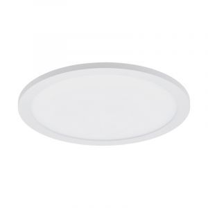 White flush ceiling light aluminium, Ericus, 17W, 4000K LED