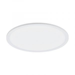 White flush ceiling light aluminium, Ericus, 28W, 4000K LED