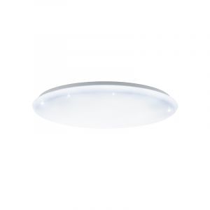 White flush ceiling light steel, Patryk, 60W, white switch LED