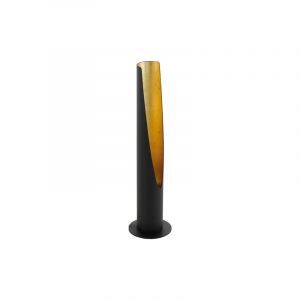 Golden modern table lamp steel, Aloysius, with switch