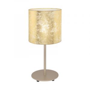 Beige modern table lamp metal, Megan, with switch