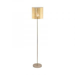 Beige modern floor lamp metal, Megan, with switch