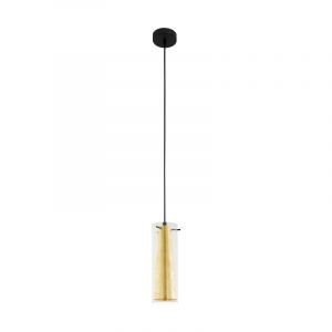 Golden modern pendant light glass, Barceno