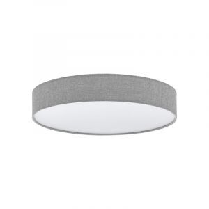 Grey modern ceiling light plastic, Sila, 40W, warm to cold white adjustable LED, with remote control