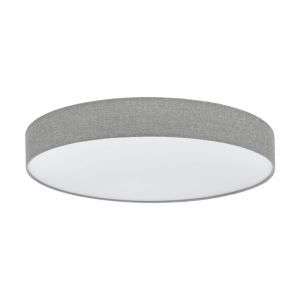 Grey modern ceiling light plastic, Sila, 60W, warm to cold white adjustable LED, with remote control