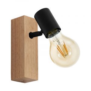Wood ceiling spotlight brown, Anton