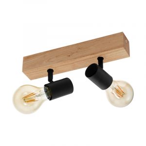Wood ceiling spotlight brown, Anton