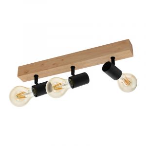 Wood ceiling spotlight brown, Anton
