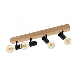 Wood ceiling spotlight brown, Anton