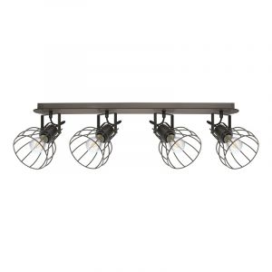 Wood ceiling spotlight brown, Tjarda