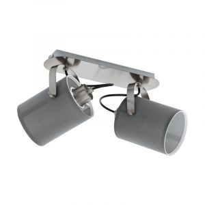 Nickel rustic ceiling spotlight steel, Yvana