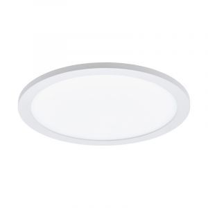 White flush ceiling light aluminium, Ericus, 14W, adjustable light colour LED