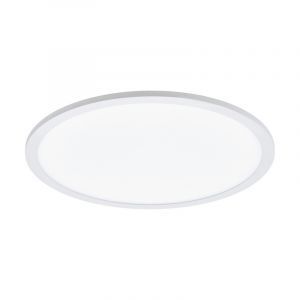 White flush ceiling light aluminium, Ericus, 19W, adjustable light colour LED