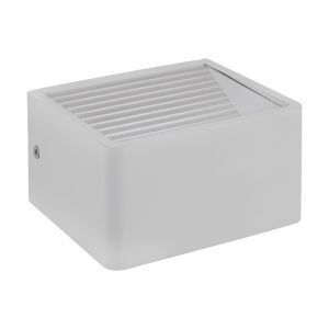 White modern outdoor light aluminium, Nicoliene, 6W, 3000K LED, IP65