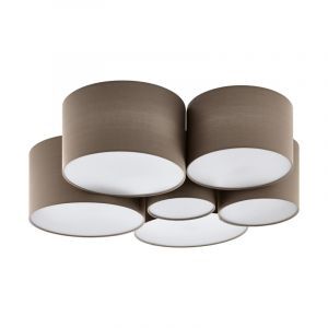 White modern flush ceiling light steel, Regina