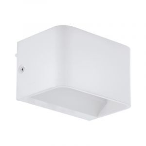 White wall light aluminium, Tjalle, 6W, 3000K LED