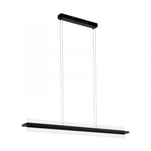 Black modern pendant light aluminium, Twan, 14W, 3000K LED