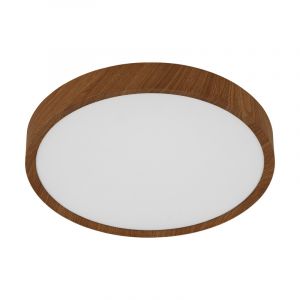 Brown modern flush ceiling light plastic, Jouk, 16W, 3000K LED