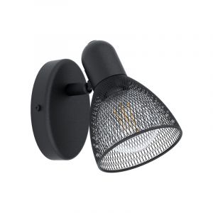 Black industrial ceiling spotlight steel, Madelene