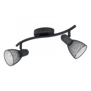Black industrial ceiling spotlight steel, Madelene